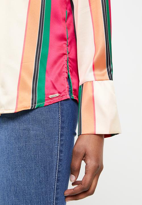 SISSY BOY - Stripe shirt with collar - multi