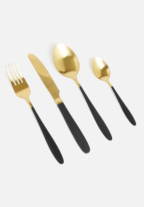 Excellent Houseware - Cutlery set - black