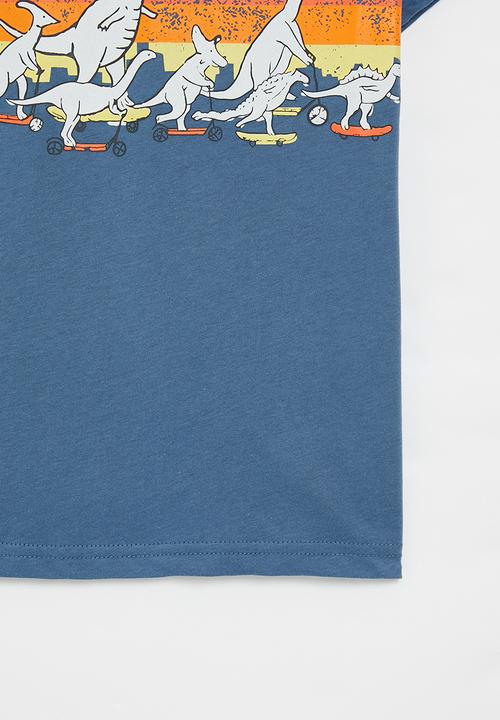Pop Candy - Dino tee - blue & multi