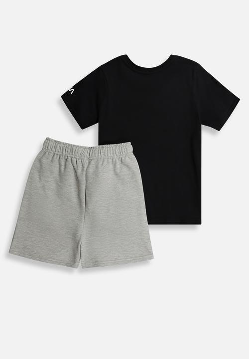 Superbalist - NASA T-shirt & sweat short set - black/grey