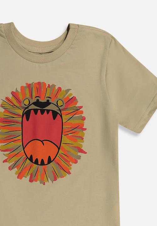 Superbalist - Boys t-shirt & sweat short set - stone/orange