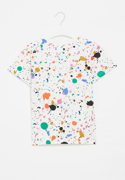 Pop Candy - Boys paint splatter printed tee - multi