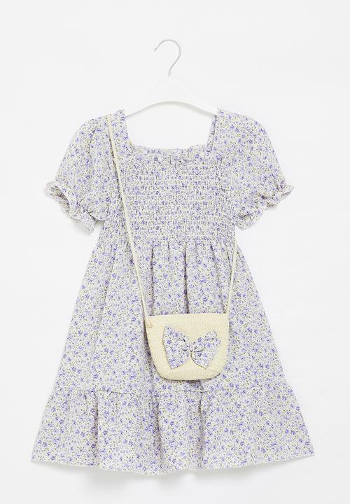 Pop Candy - Puff sleeve dress - blue