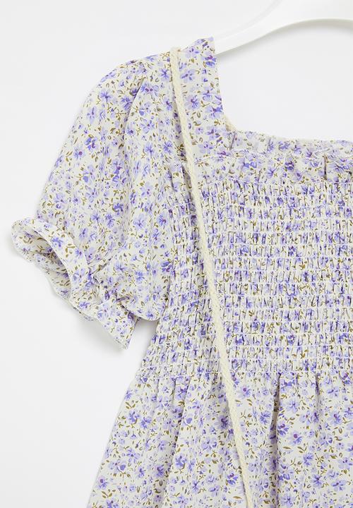 Pop Candy - Puff sleeve dress - blue