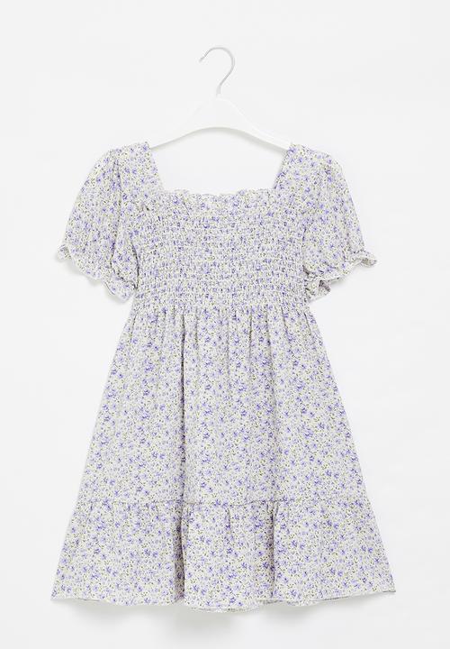 Pop Candy - Puff sleeve dress - blue