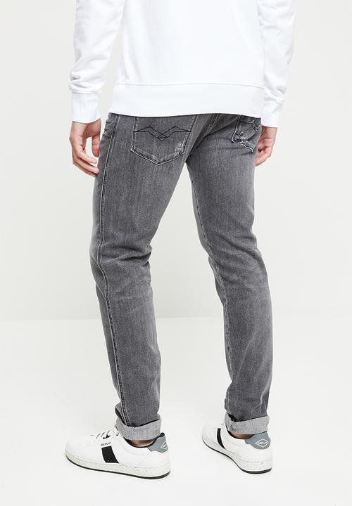 Replay - Slim anbass denim - charcoal