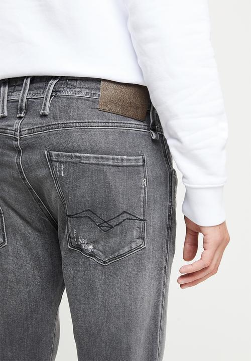 Replay - Slim anbass denim - charcoal
