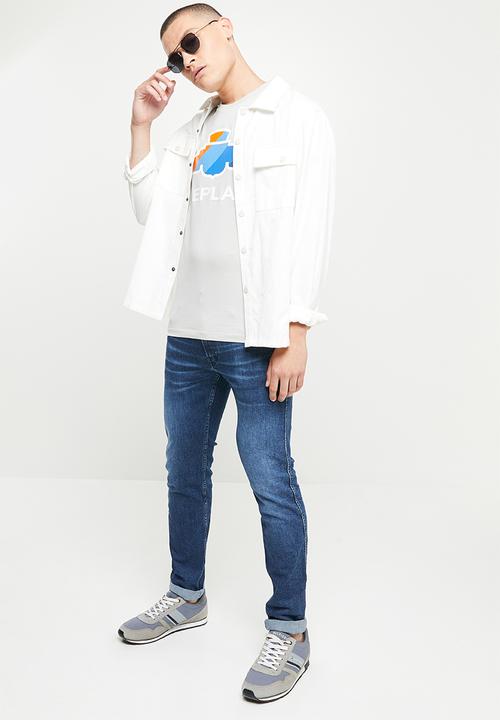 Replay - Anbass slim fit 573 clouds jeans - blue