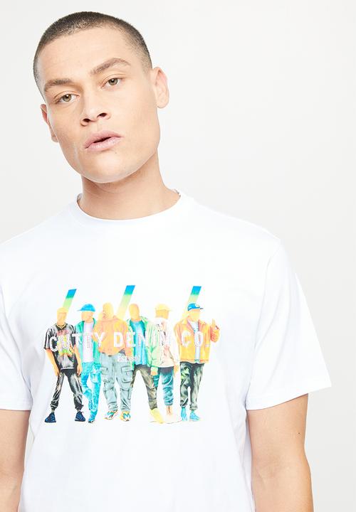 Cutty - Myles fashion bling T-shirt - white