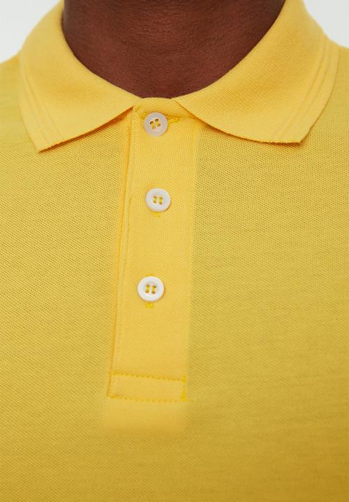 Trendyol - Steve slim fit short sleeve golfer - yellow