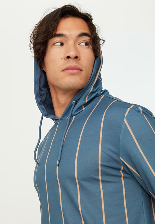 Trendyol - Max vert stripe hoodie - navy