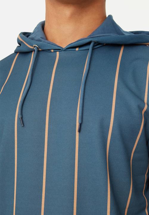 Trendyol - Max vert stripe hoodie - navy