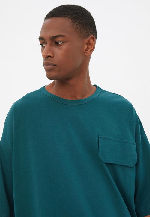 Trendyol - Zac short sleeve patch pocket tee - petrol