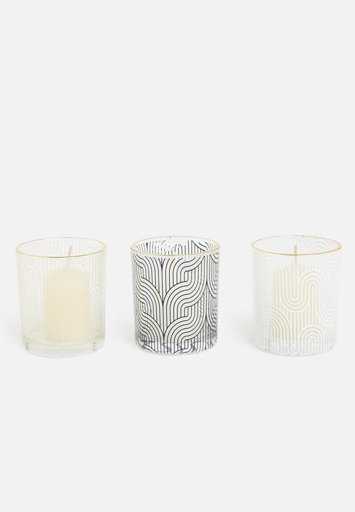 H&S - Telli tealight outdoor set of 3-multi