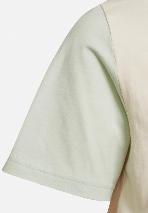 adidas Originals - Tee - magic beige, wonder white, linen green & almost pink