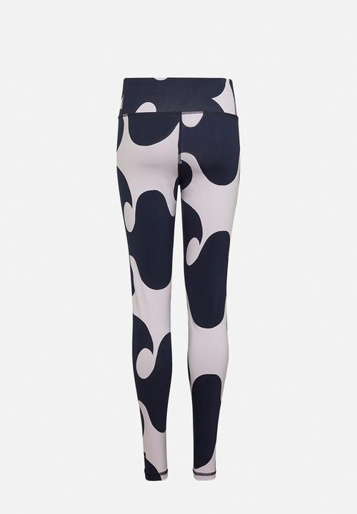adidas Originals - Marimekko cotton tight - purple tint & collegiate navy