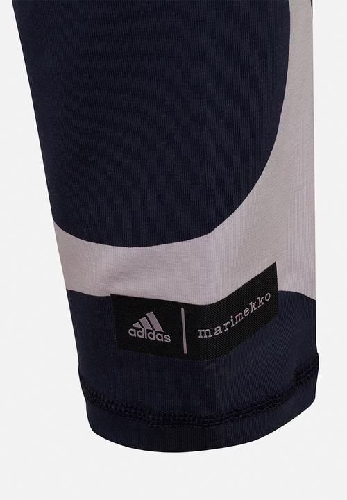 adidas Originals - Marimekko cotton tight - purple tint & collegiate navy