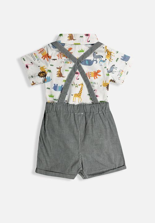 Pop Candy - Baby shirt & short set - multi