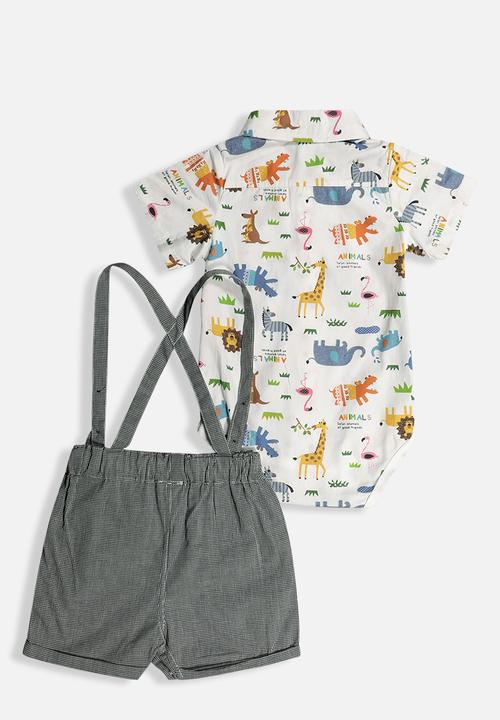 Pop Candy - Baby shirt & short set - multi