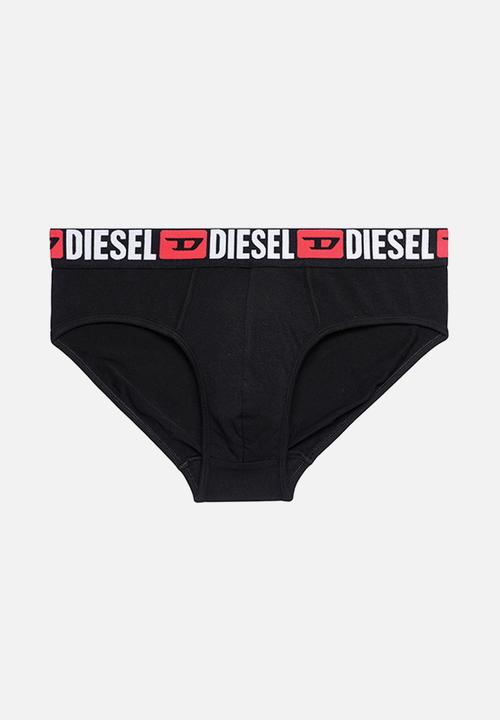 Diesel  - Umbr-andre three pack briefs - black, grey & white