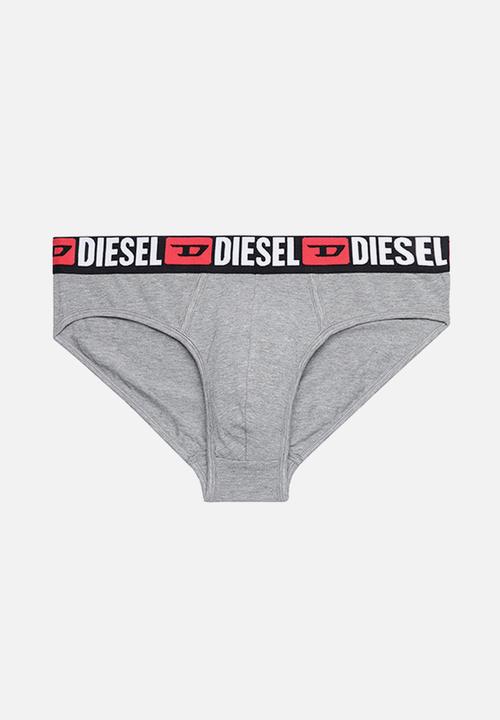 Diesel  - Umbr-andre three pack briefs - black, grey & white