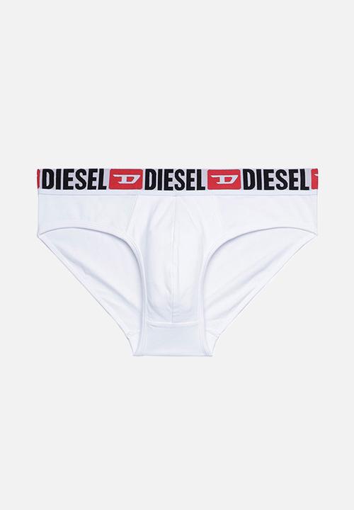 Diesel  - Umbr-andre three pack briefs - black, grey & white