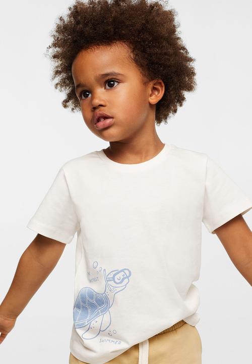 MANGO - T-shirt water - white