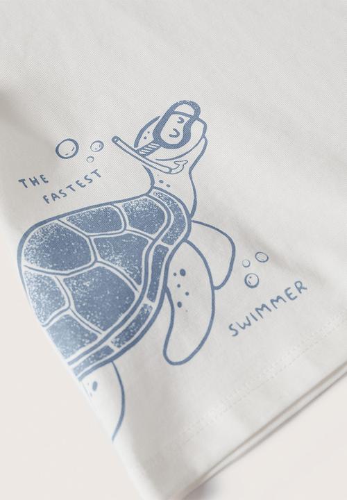 MANGO - T-shirt water - white