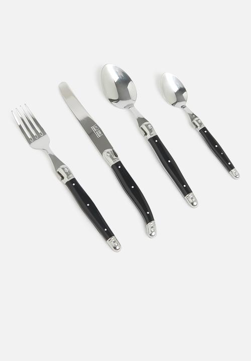 André Verdier - 24pce cutlery set - black