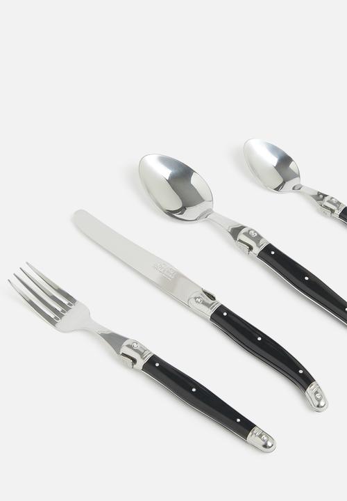 André Verdier - 24pce cutlery set - black