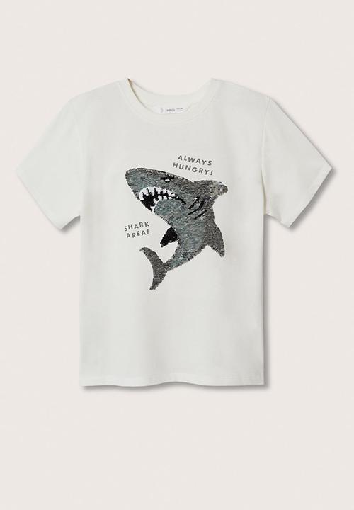 MANGO - T-shirt lente - white