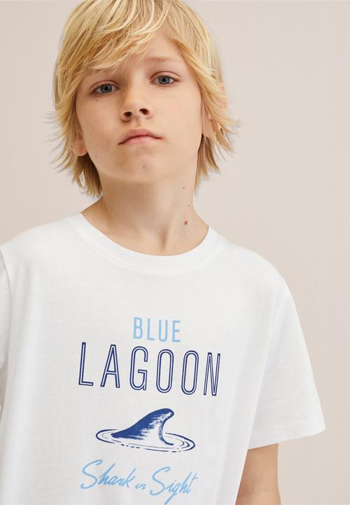 MANGO - T-shirt coast - white