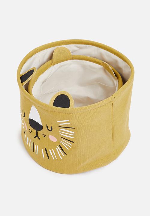 Storage Solutions - Roar basket set of 2-mustard
