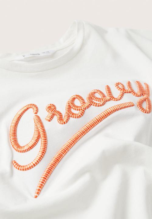MANGO - T-shirt fresh - white