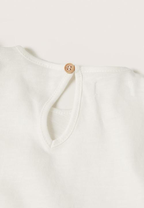 MANGO - T-shirt sol - white