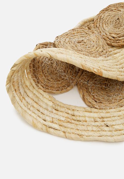 H&S - Oval willow rug - natural