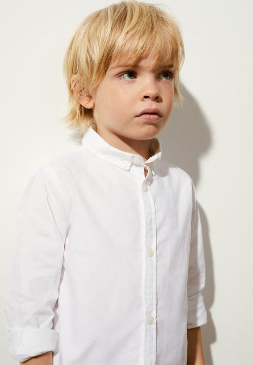 MANGO - Shirt oxford - white