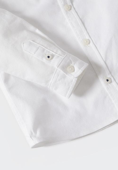 MANGO - Shirt oxford - white
