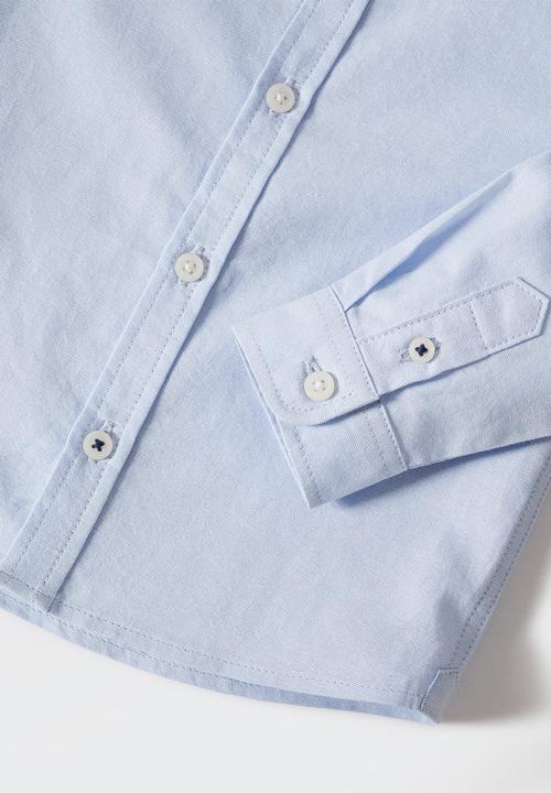 MANGO - Shirt oxford - light blue