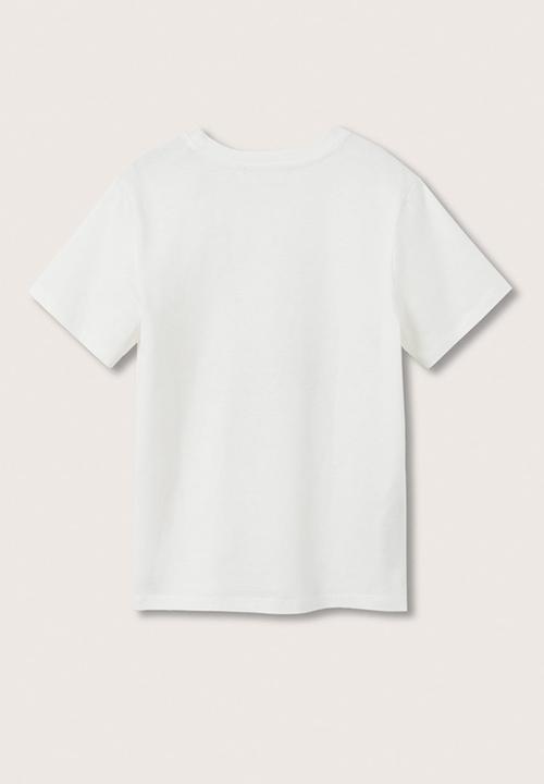 MANGO - T-shirt prix - white