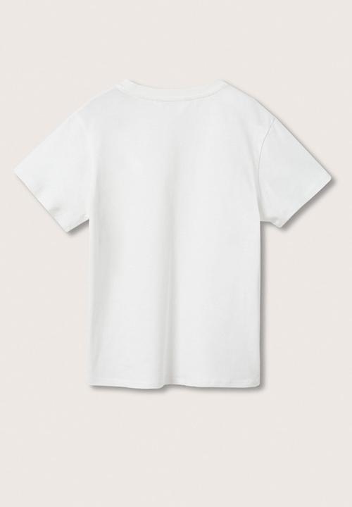 MANGO - T-shirt basic2 - white