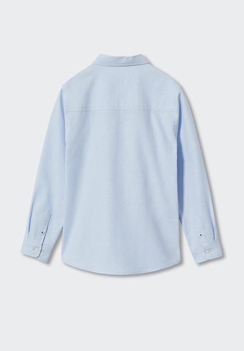 MANGO - Shirt oxford - light blue