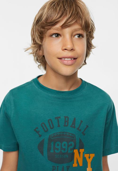 MANGO - T-shirt team - green
