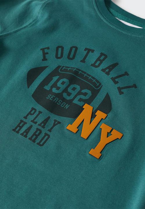 MANGO - T-shirt team - green