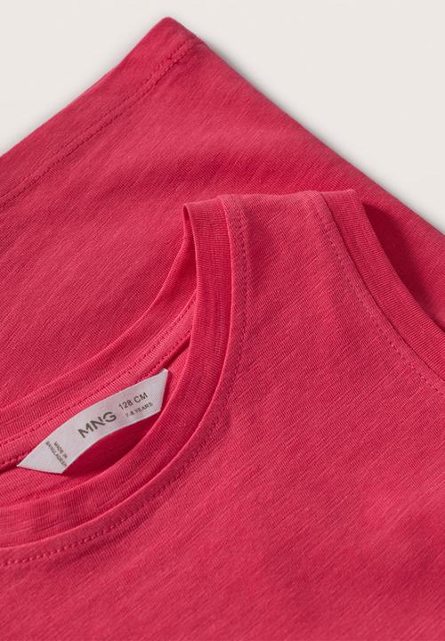 MANGO - T-shirt bandini - bright pink