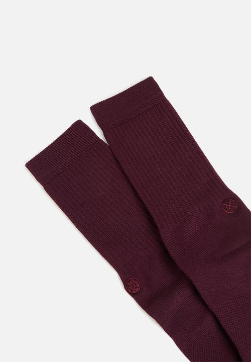 Stance Socks - Icon socks - burgundy