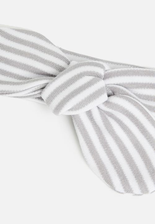 Little Lumps - Headband one size - grey stripe