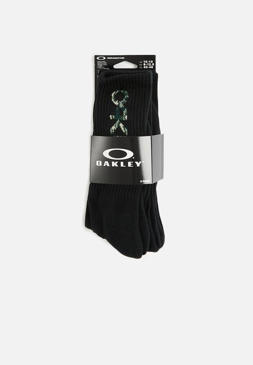 Oakley - B1b socks 2.0 3 pack - blackout