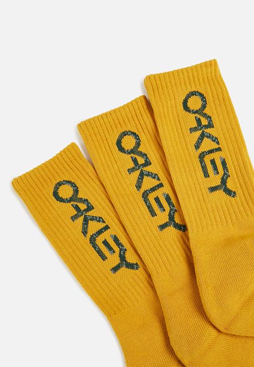 Oakley - B1b socks 2.0 3 pack - amber yellow