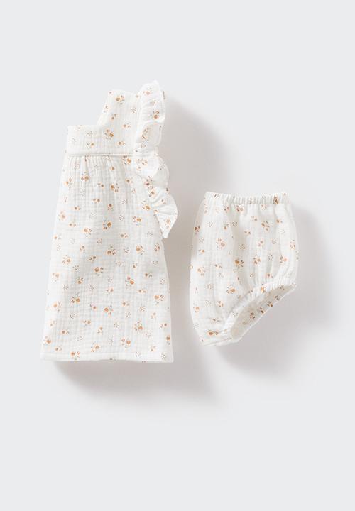 MANGO - Printed blouse set - white